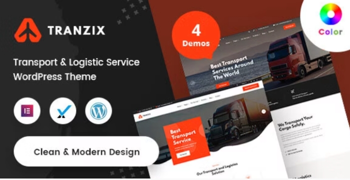 Tranzix – Logistics & Transportation WordPress Theme + RTL 1.0.1