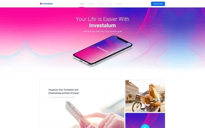 Investalum – Corporate App WordPress Elementor Theme 1.0.0