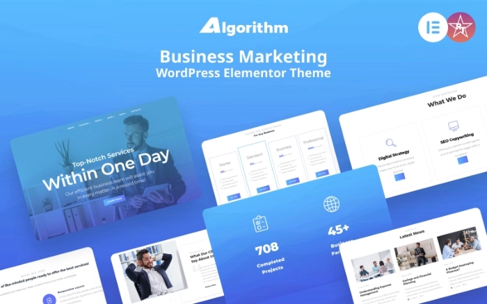 Algorithm – Business Marketing WordPress Elementor Theme 1.0.0
