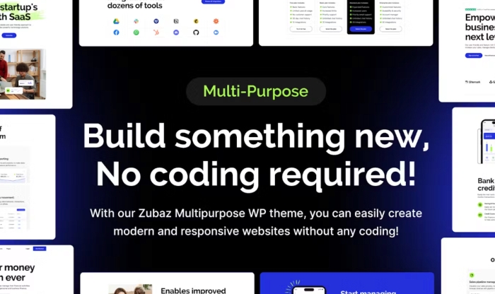 Zubaz – SaaS & Startup WordPress Theme 1.0.0