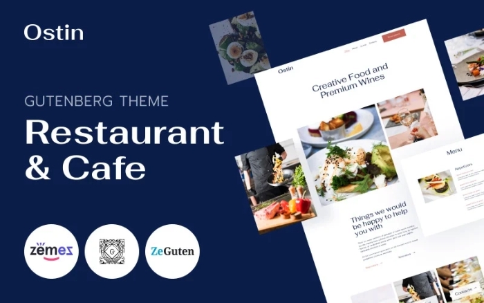 Ostin – Restaurant WordPress Theme for Gutenberg WP Theme 1.0