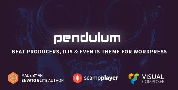 Pendulum – Beat Producers DJs & Events Theme for WordPress 3.1.1
