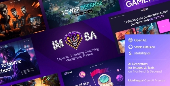 Imba – Esports & Gaming Cyber WordPress Theme 1.1.0