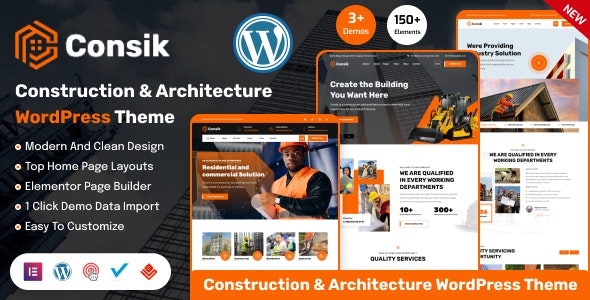 Consik – Construction & Architecture WP Theme