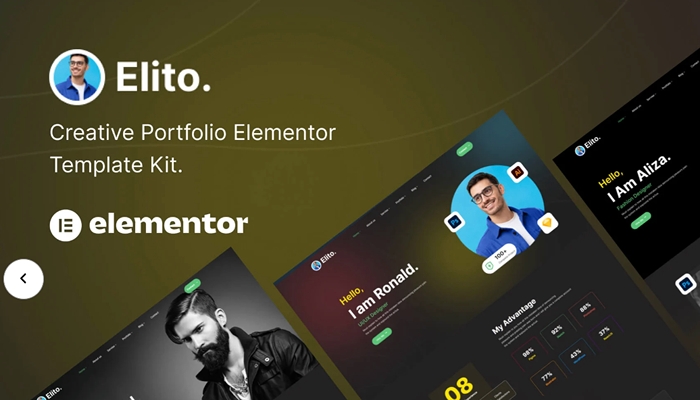 Elito – Creative Portfolio Elementor Template Kit 1.0.0