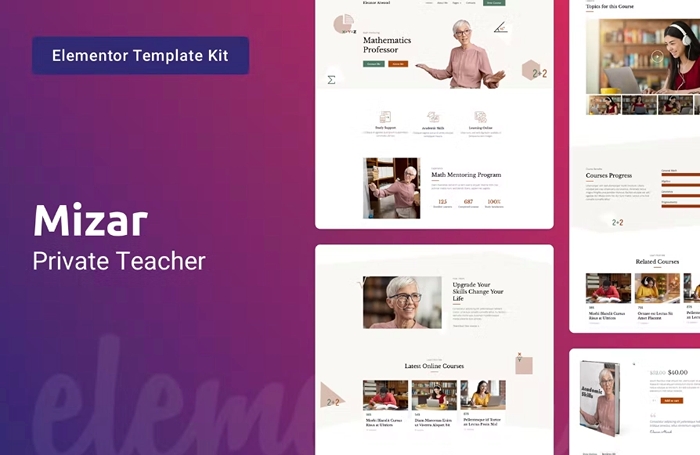 Mizar β Private Teacher & Education Elementor Template Kit 1.0.0