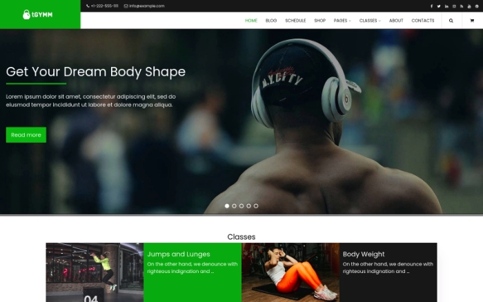 tGymm – Gym and Sport WordPress Theme 1.0.0