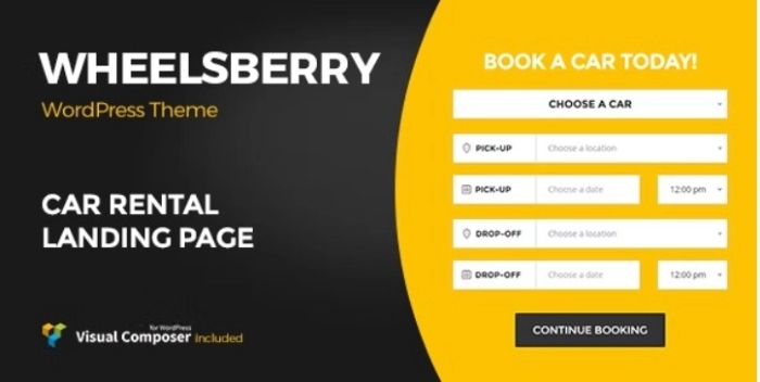 Wheelsberry – Car Rental WordPress Theme / Landing Page 1.2.8