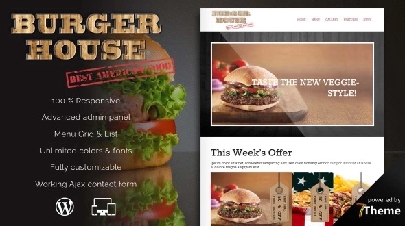 Burgerhouse – Fast Food Restaurant WP Theme 1.07