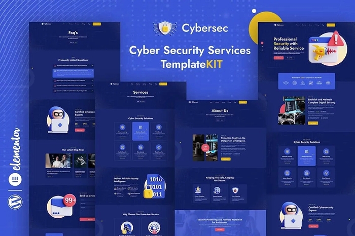 Cybersec – Security Services Elementor Template Kit 1.0.0