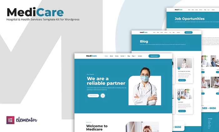 MediCare – Hospital & Health Service Elementor Template Kit 1.0.0