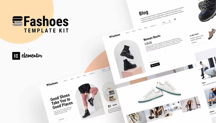Fashoes – Minimal Fashion Store Elementor Template Kit 1.0.0