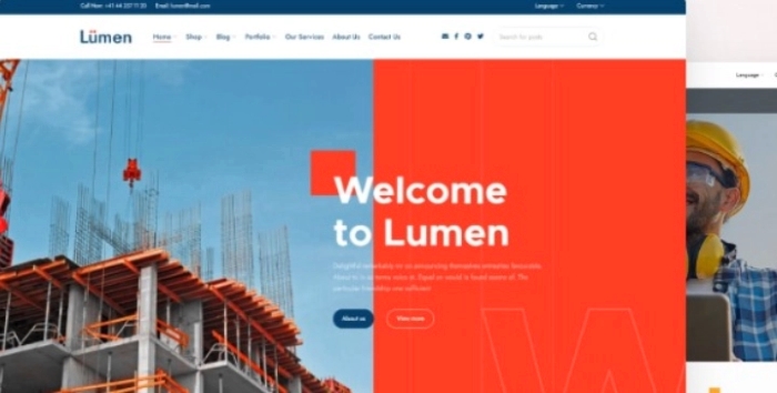 Lumen – multipurpose theme for constructions and architecture 1.3.1