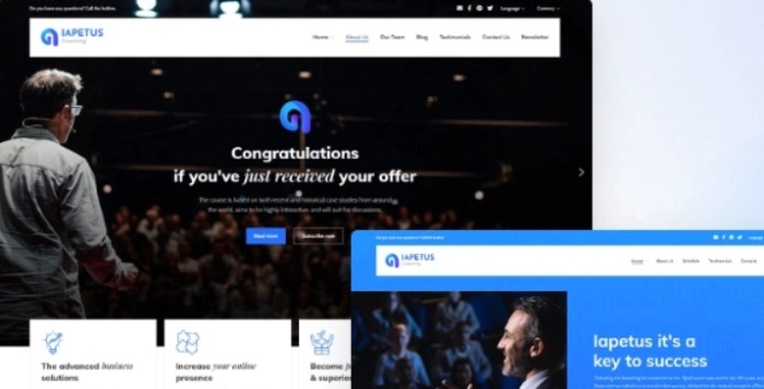 Iapetus – one page template for coaching and personal trainers 1.3.1