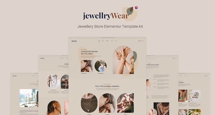 JewellryWear – eCommerce Elementor Template kit 1.0.0