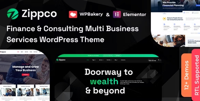 Zippco – Business and Finance Consulting WordPress Theme 4.2