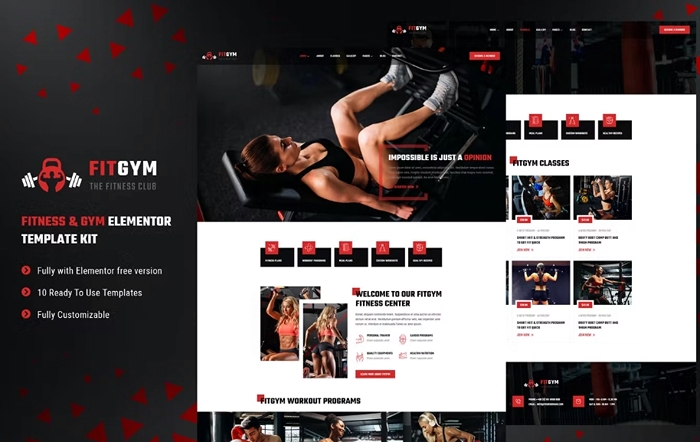 FitGym – Fitness & Gym Elementor Template Kit 1.0.0