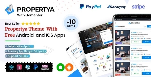 Propertya – Real Estate WordPress Theme 1.1.1