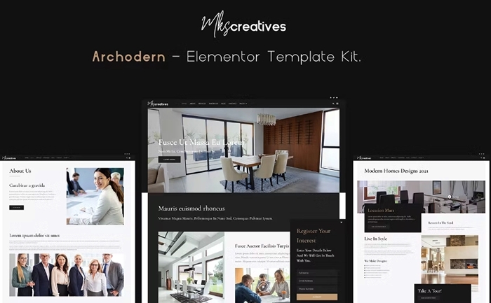 Archodern – Interior & Architecture Elementor Template Kit 1.0.0
