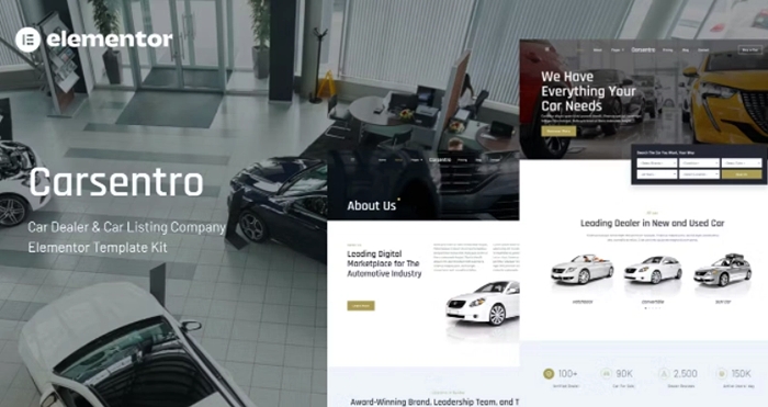 Carsentro – Car Dealer & Listing Company Elementor Template Kit 1.0.0