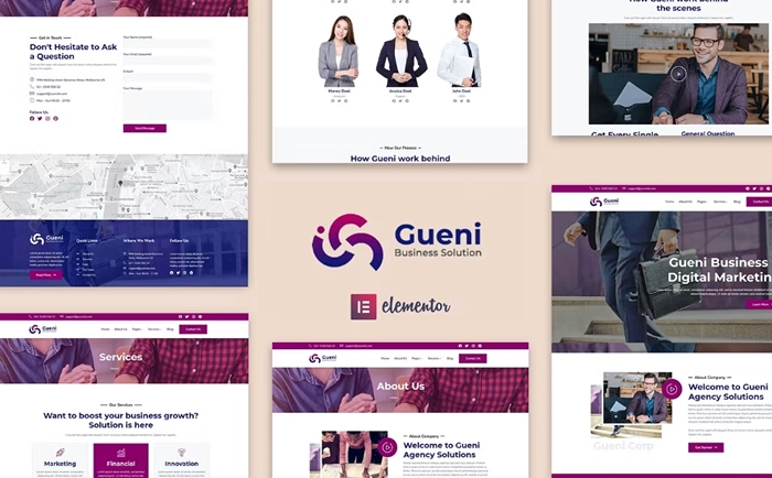 Gueni – Business Solution Elementor Template Kit 1.0.0