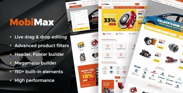 Mobimax – Auto Parts WordPress Theme + WooCommerce Shop 5.2