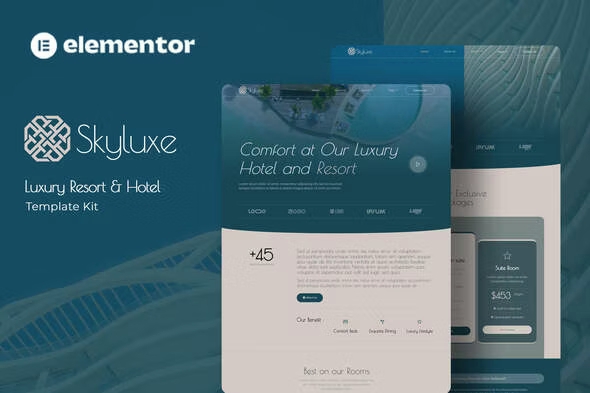 Skyluxe – Luxury Resort & Hotel Elementor Template Kit 1.0.0