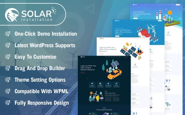 Solar Installation WordPress Theme 1.0.0