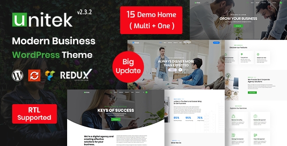 Unitek – Business WordPress Theme 1.6