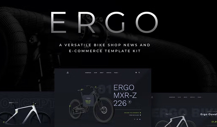 ERGO - Bike & Cycling WooCommerce Elementor Template Kit 1.0.0