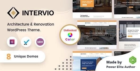 Intervio – Interior and Architecture WP Theme + RTL 1.0.0
