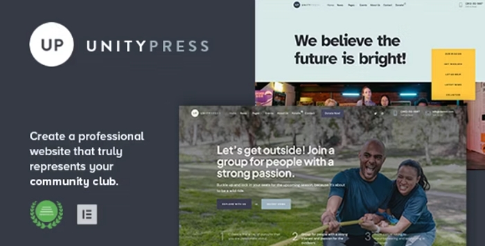 UnityPress – Community Club WordPress Theme 1.1