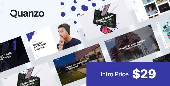 Quanzo – Personal Portfolio WordPress Theme 1.0.6
