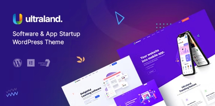 Ultraland – Software & App Startup WordPress Theme 3.2.1