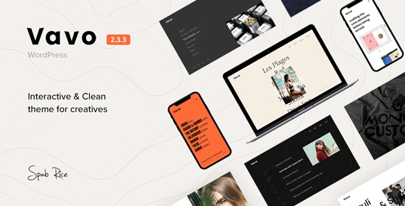 Vavo – An Interactive & Clean Theme for Creatives 2.3.1