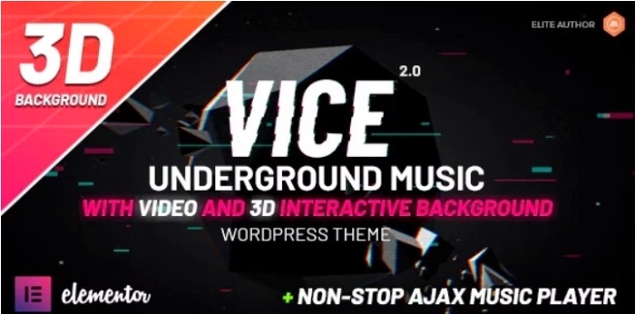 Vice: Underground Music Elementor WP Theme 2.3.1