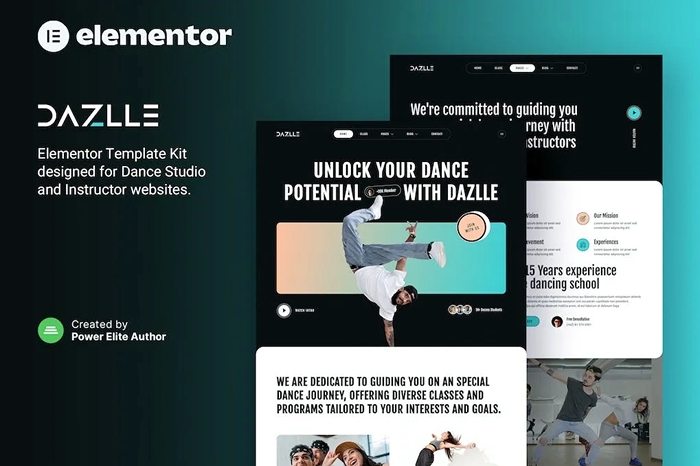 Dazlle - Dance Studio & Instructor Elementor Template Kit 1.0.0