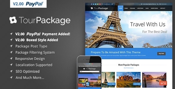 Tour Package – WordPress Travel/Tour Theme 2.3.8