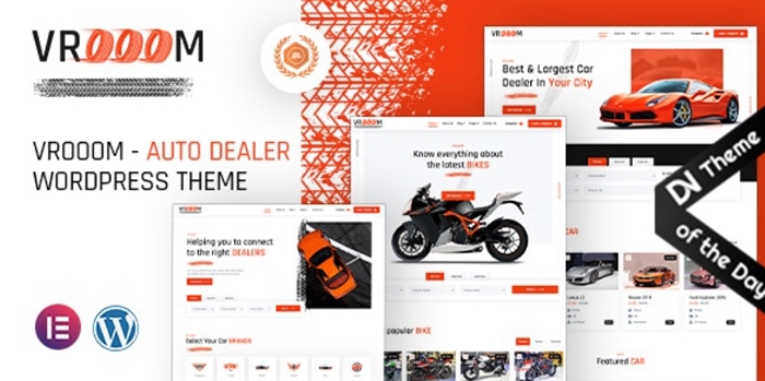Vrooom - Auto Dealer WordPress Theme 1.0