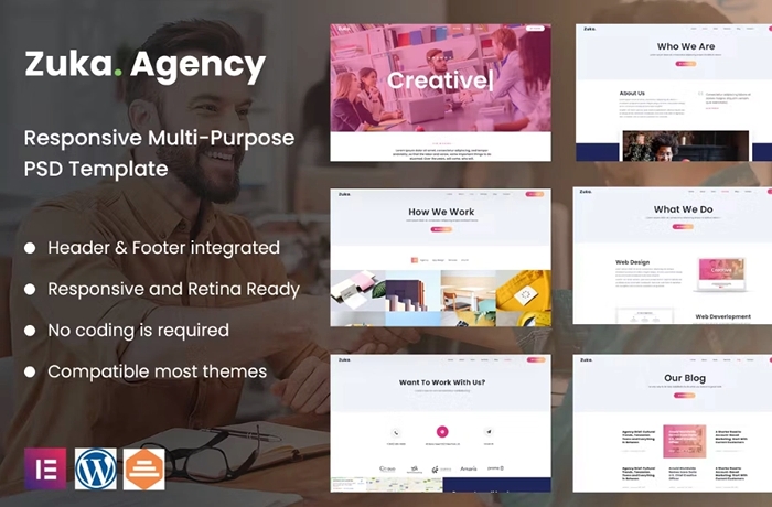 Zuka-Agency – Creative Portfolio & Agency Template Kit 1.0.0