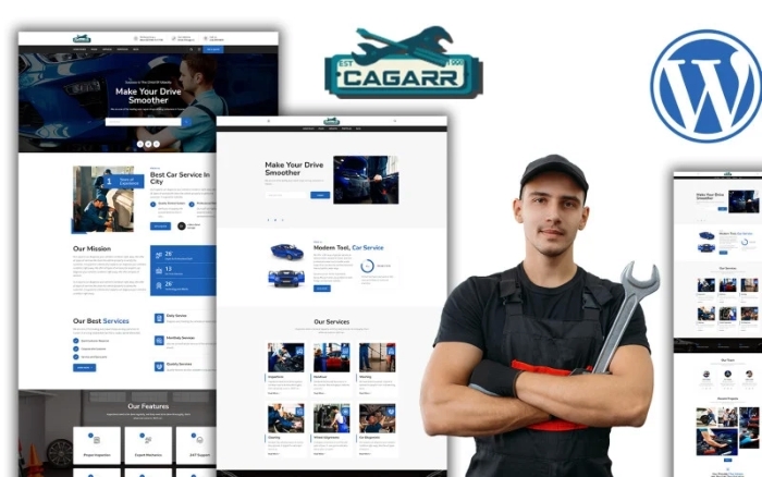 Cagaar Mechanics Car Repair WordPress Theme 1.0.0