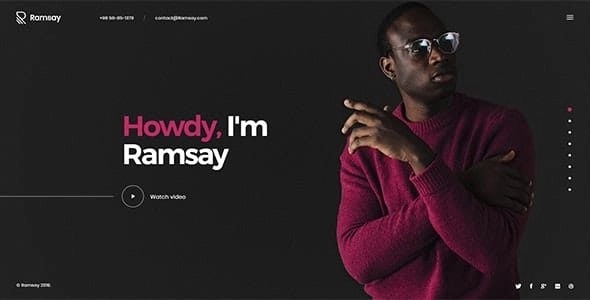 Ramsay – Personal CV/Resume WordPress Theme 1.1.0