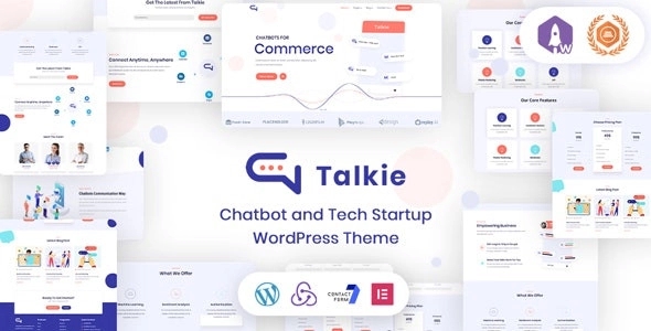 Talkie - Chatbot and Tech Startup WordPress Theme 1.2
