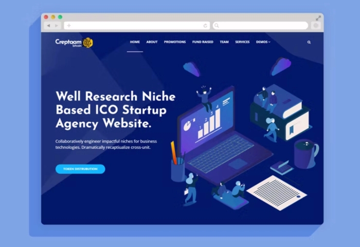 Creptaam – Bitcoin ICO Landing and Cryptocurrency 1.4