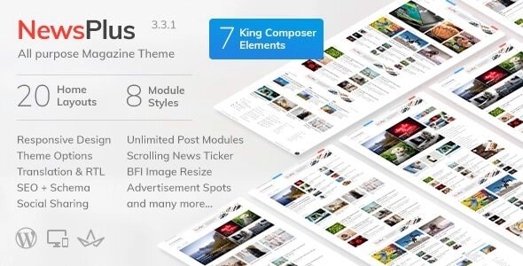NewsPlus – News and Magazine WordPress theme 4.2.0