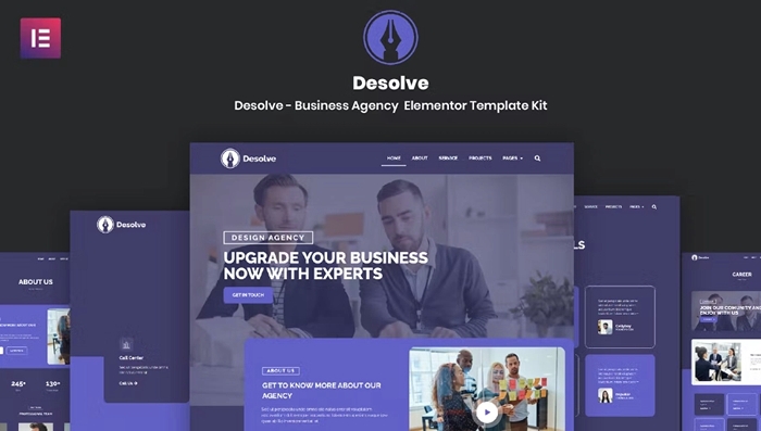 Desolve – Business Agency Elementor Template Kit 1.0.0