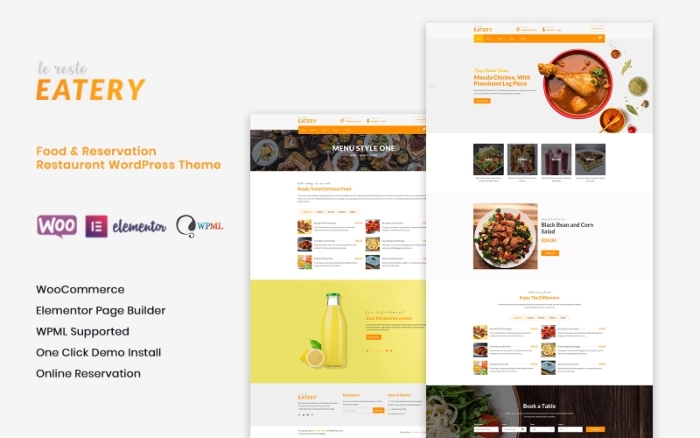 Le Resto – Restaurant WordPress Theme 1.3