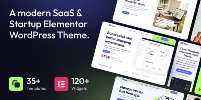Suzly – SaaS & Startup Elementor WordPress Theme 1.0.1
