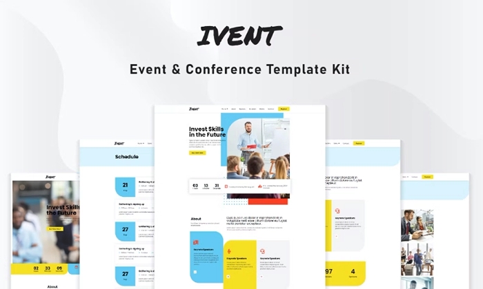 Ivent – Event & Conference Elementor Template Kit 1.0.0