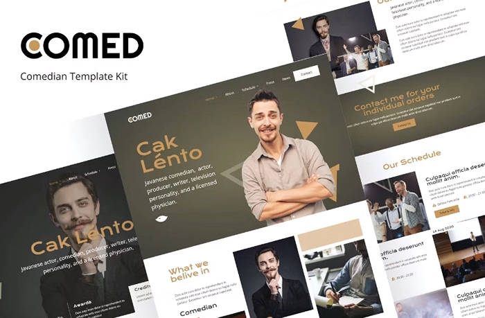 Comed – Comedian Elementor Template Kit 1.0.0